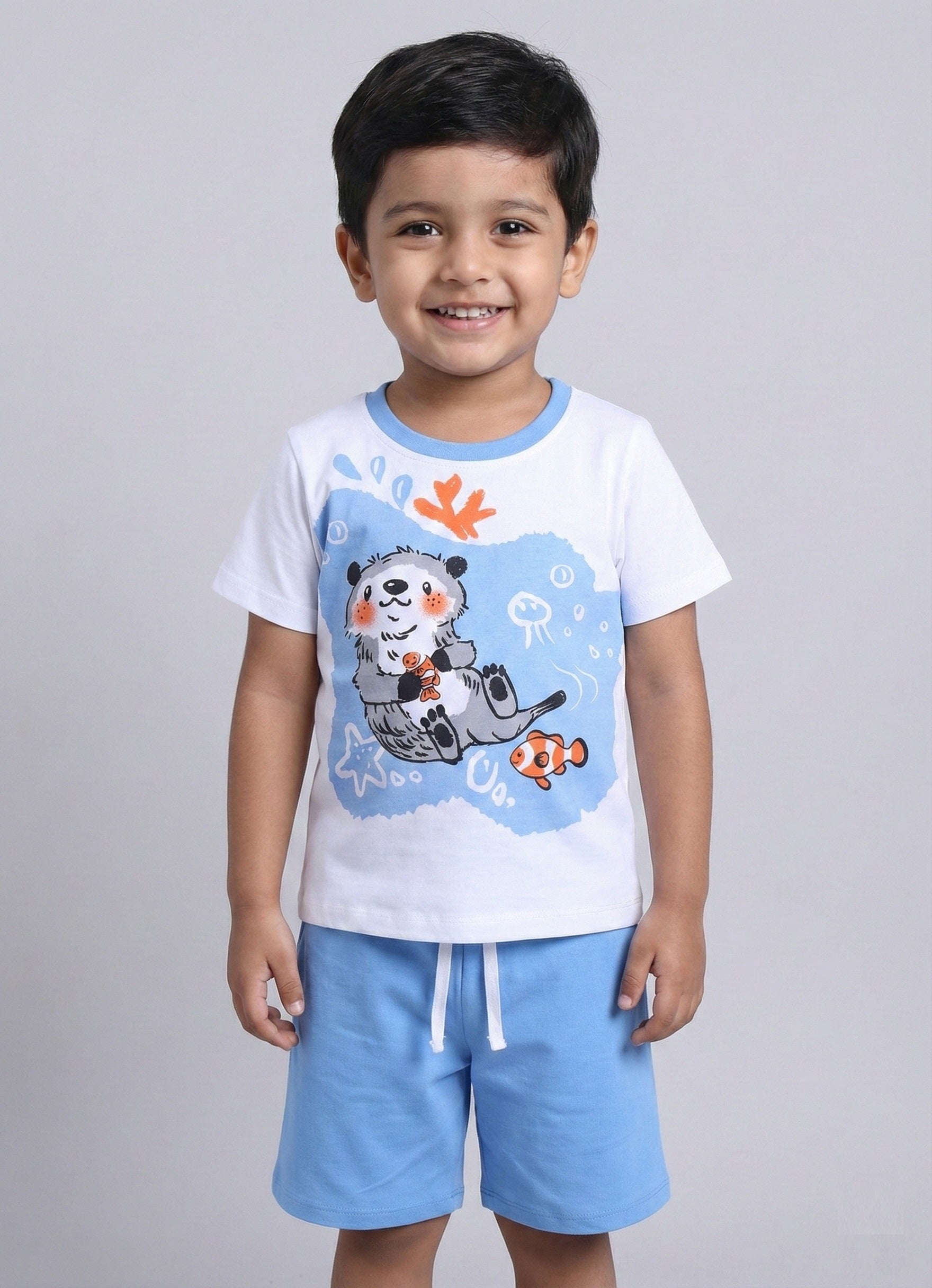 Sea Life Themed Pure Cotton Co-Ords Set