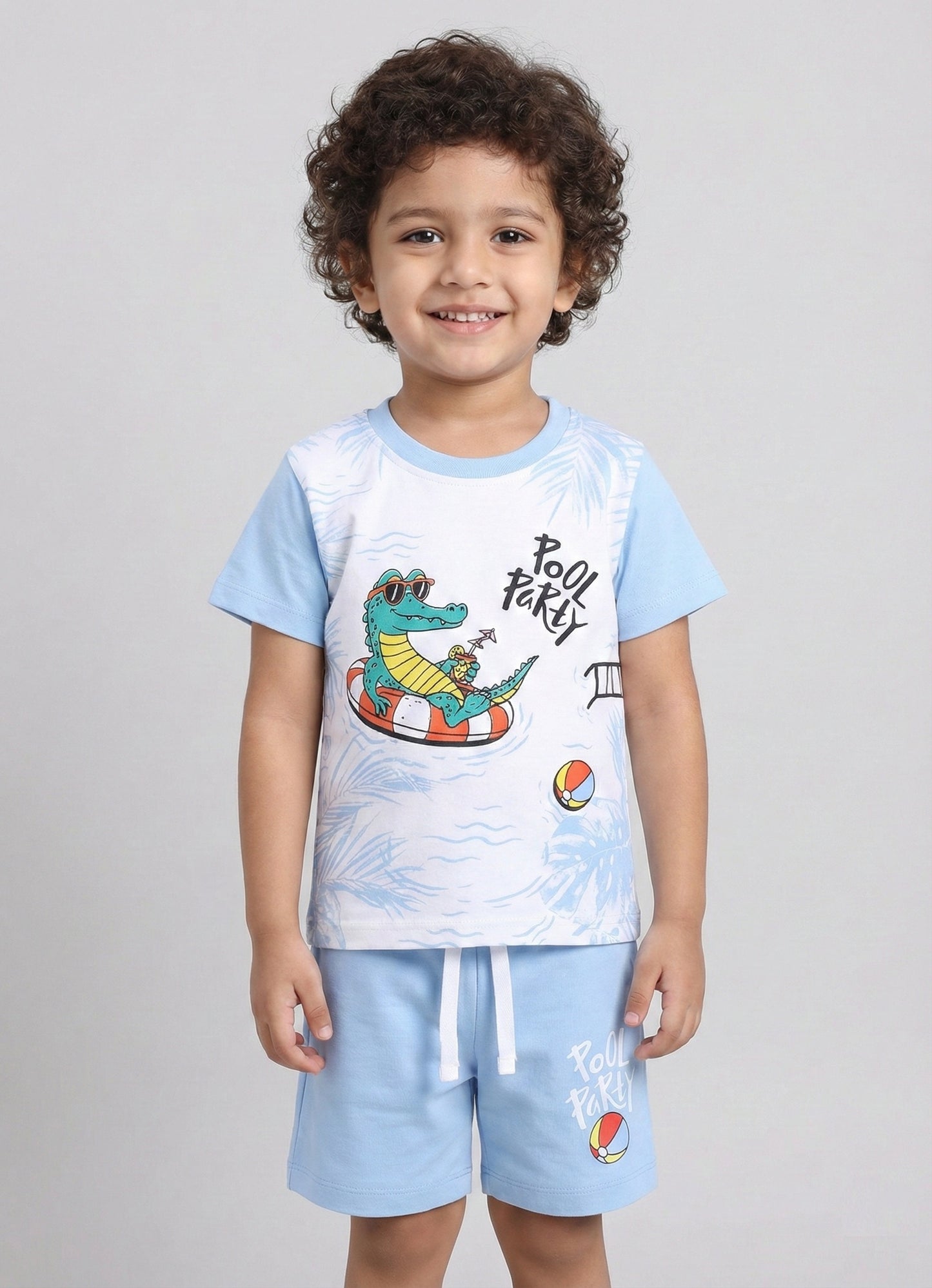 Relaxing Crocodile Pure Cotton Co-Ords Set