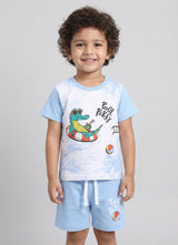 Relaxing Crocodile Pure Cotton Co-Ords Set