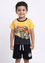 Monster Car Graphic Pure Cotton Co-Ords Set
