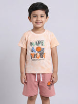 Typographical Pure Cotton Co-Ords Set