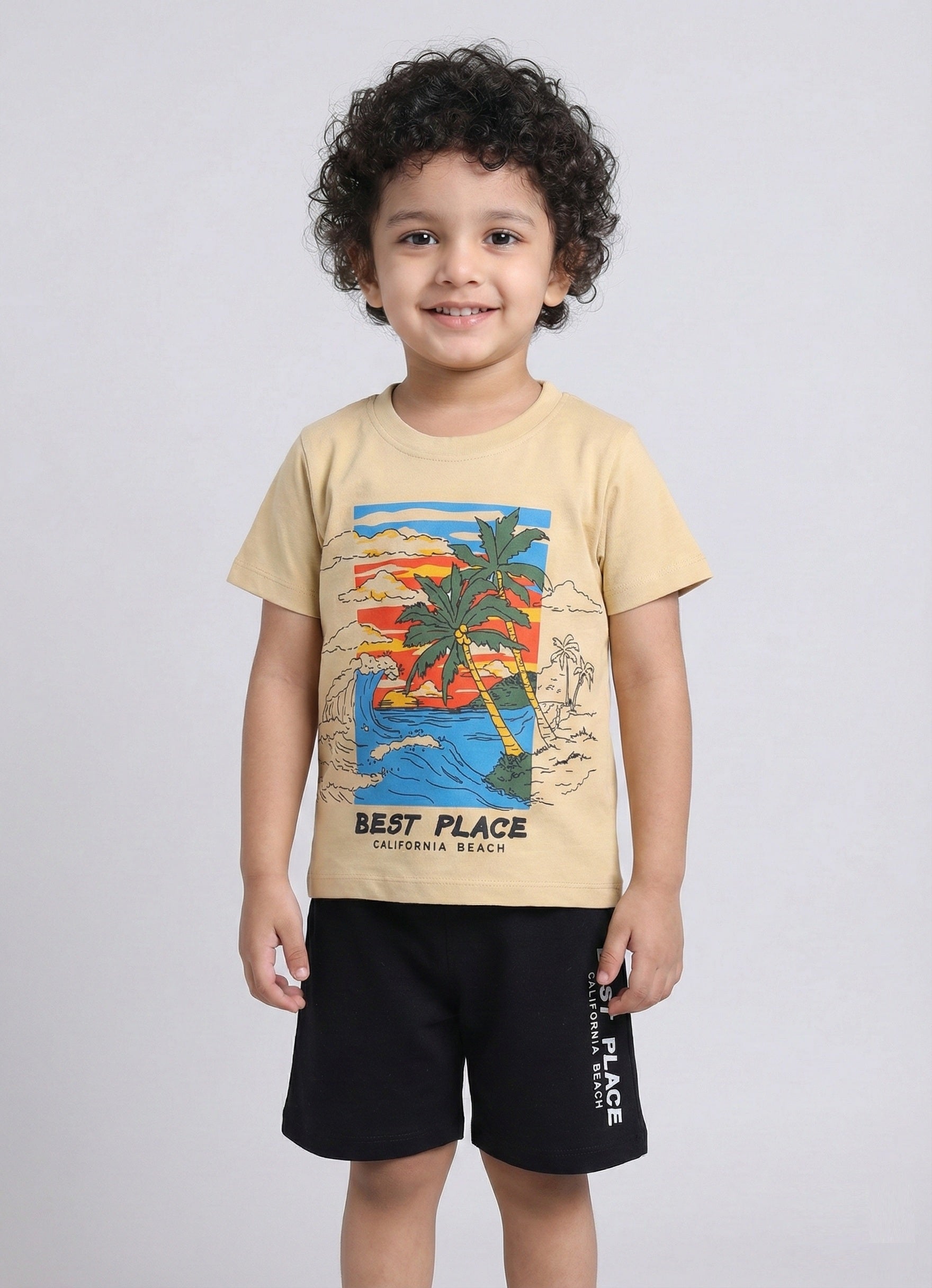 Beach Themed Pure Cotton Co-Ords Set