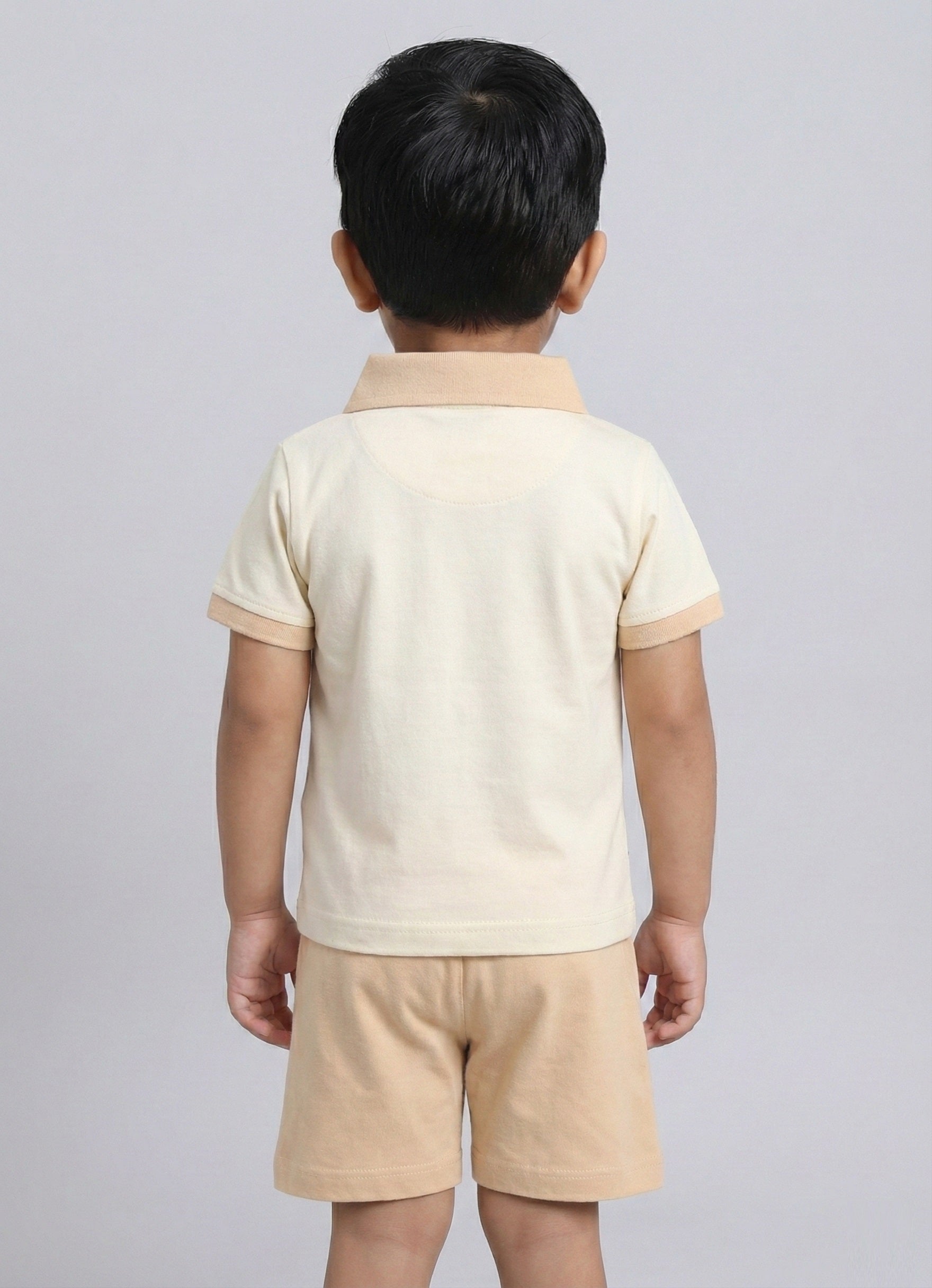 Animal Printed Collared Pure Cotton Co-Ords Set