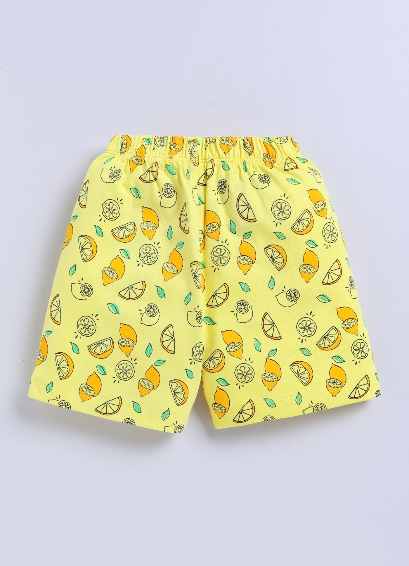 Short For Boys Casual Printed Pure Cotton  (Yellow, Pack of 1)