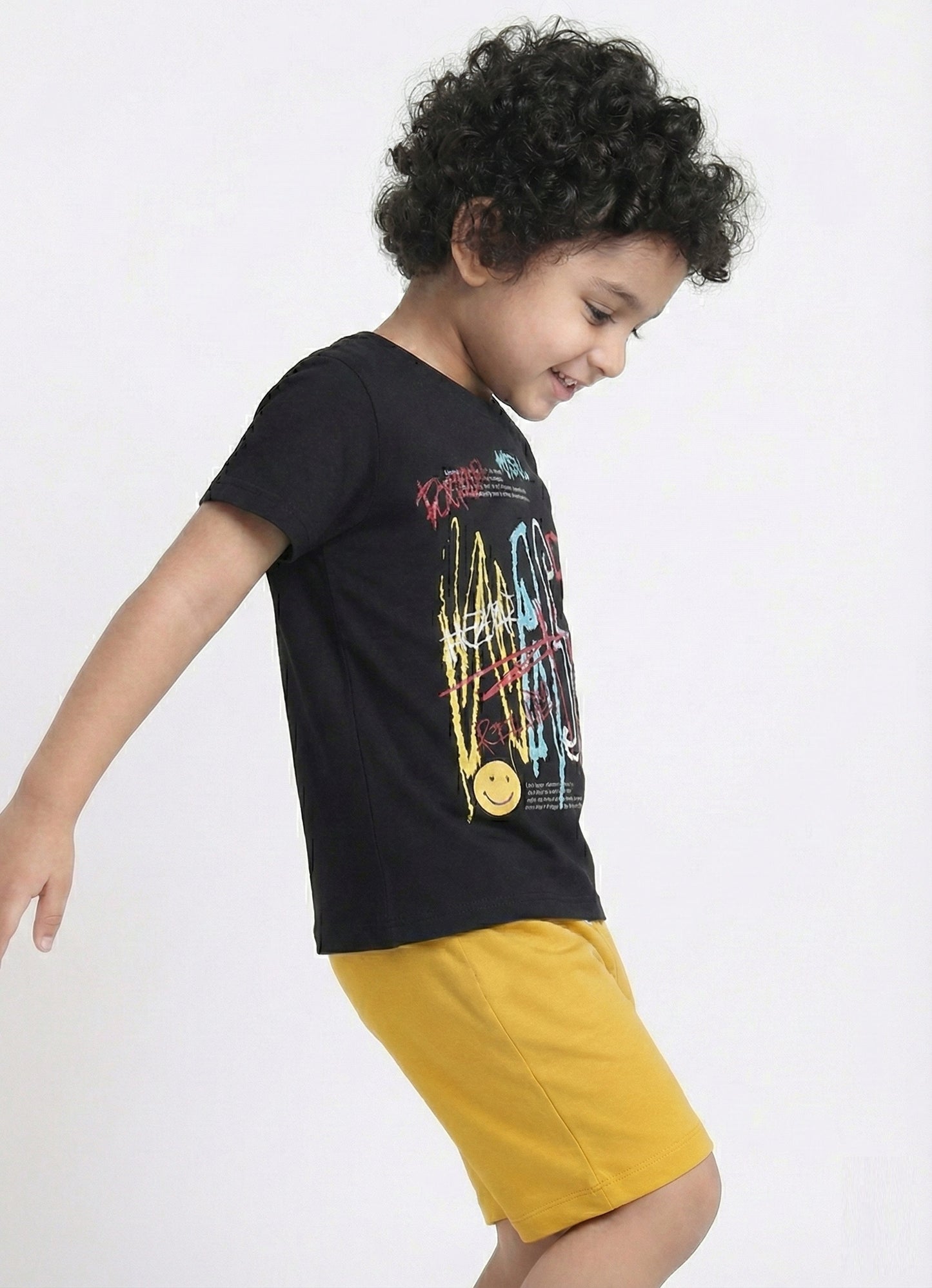Typographic Printed Pure Cotton Co-Ords Set