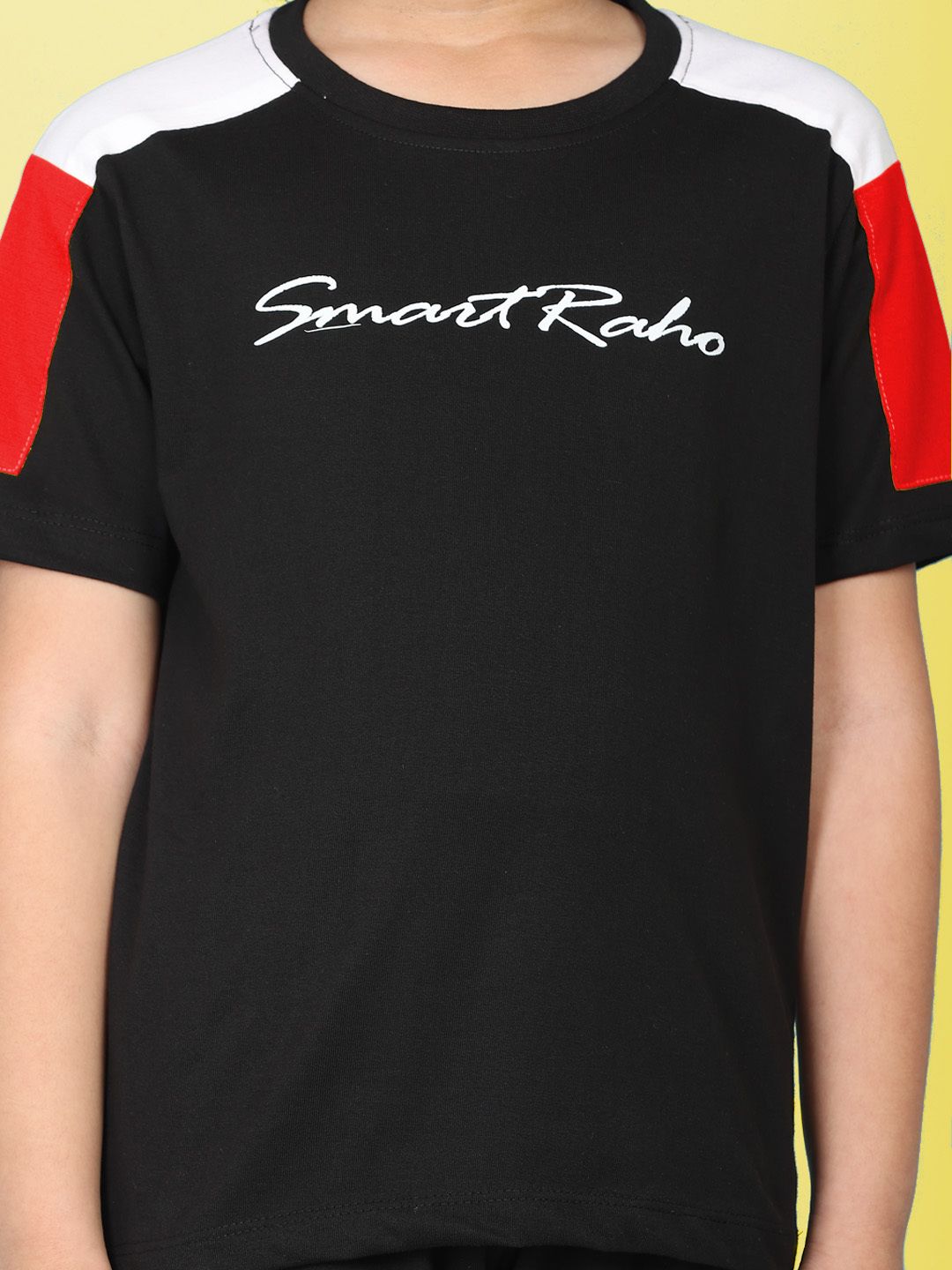 Boys Casual T-shirt Track Pants  (RED)