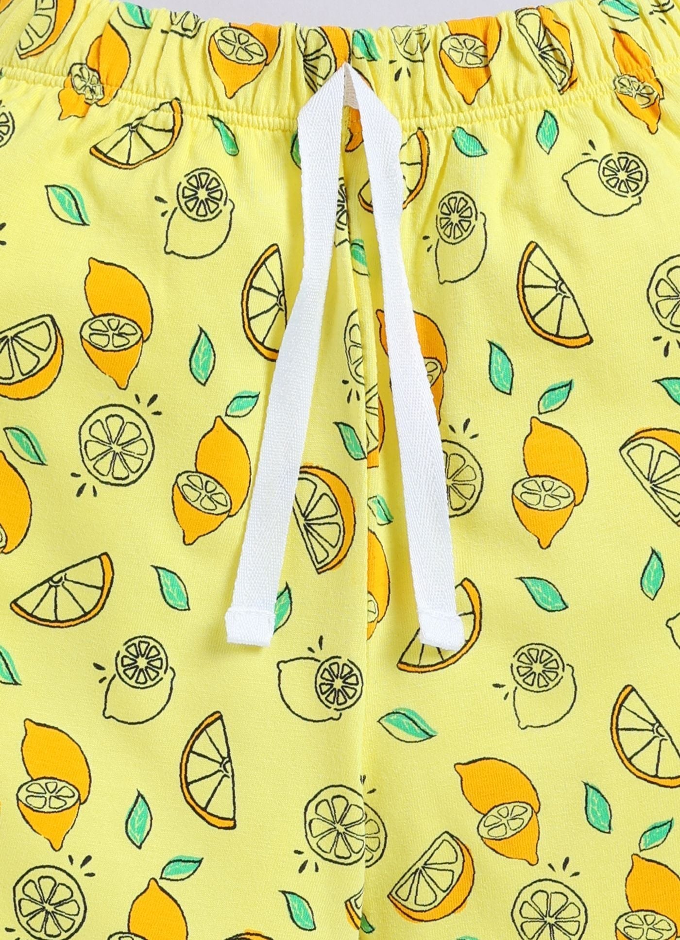 Short For Boys Casual Printed Pure Cotton  (Yellow, Pack of 1)