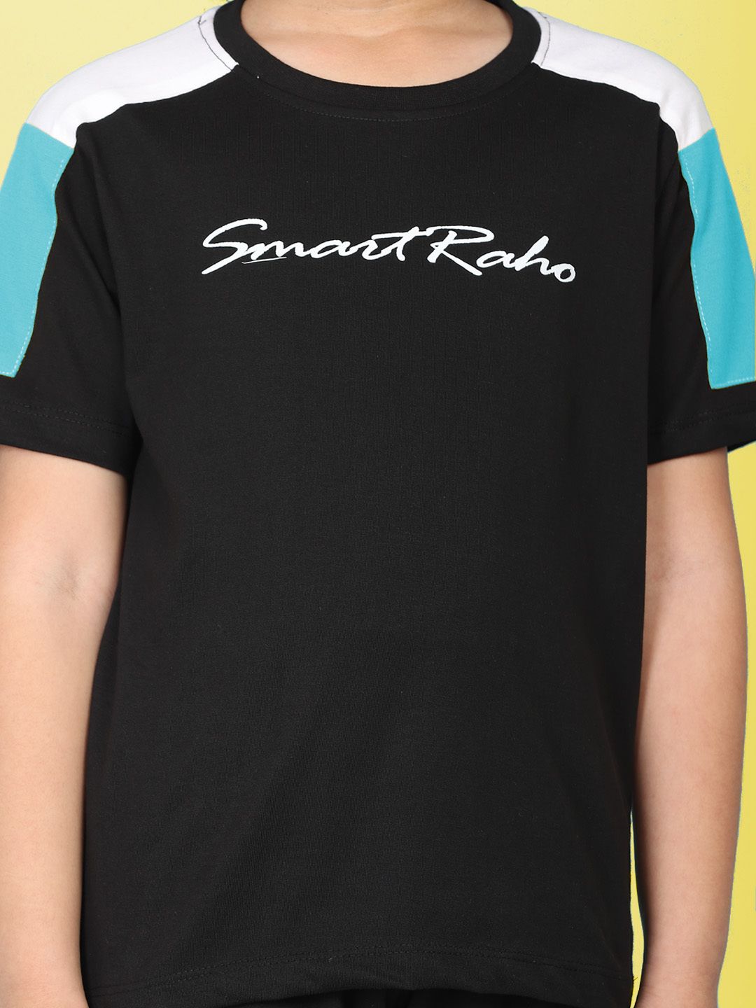 Boys Casual T-shirt Track Pants  (BLUE)