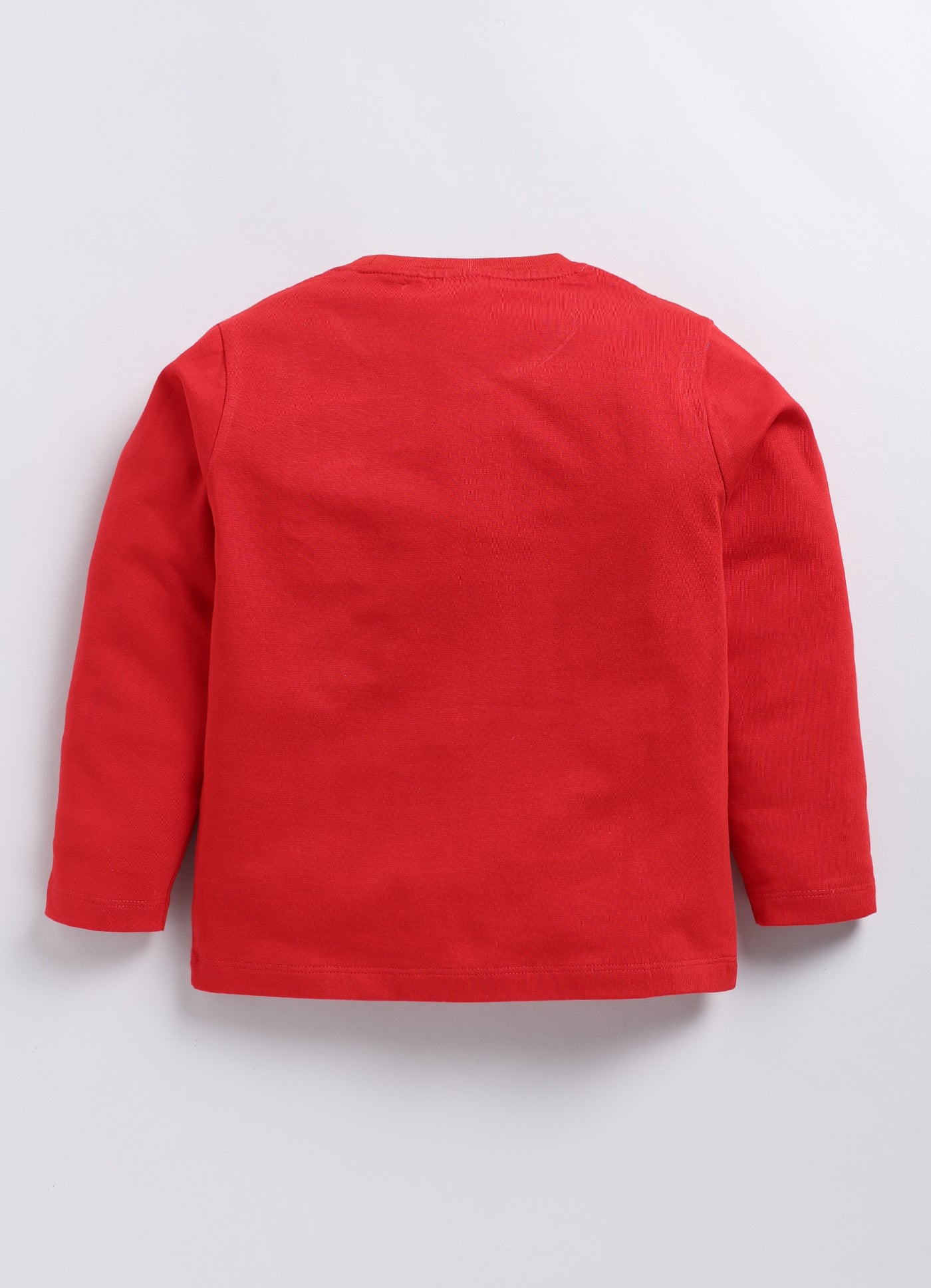 Boys Graphic Print Pure Cotton Regular T Shirt  (Red, Pack of 1)