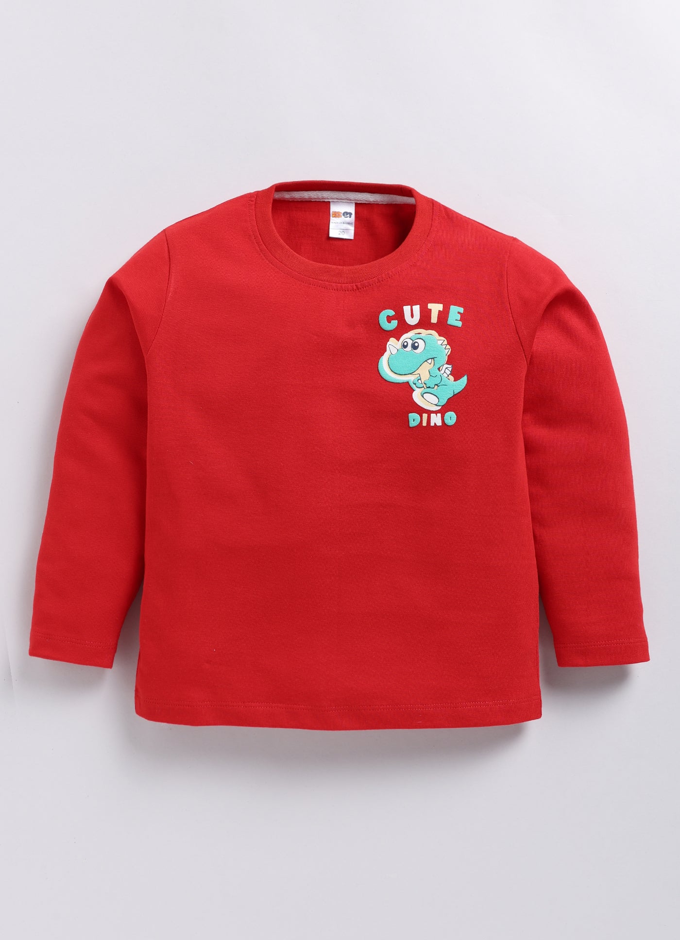 Boys Graphic Print Pure Cotton Regular T Shirt  (Red, Pack of 1)