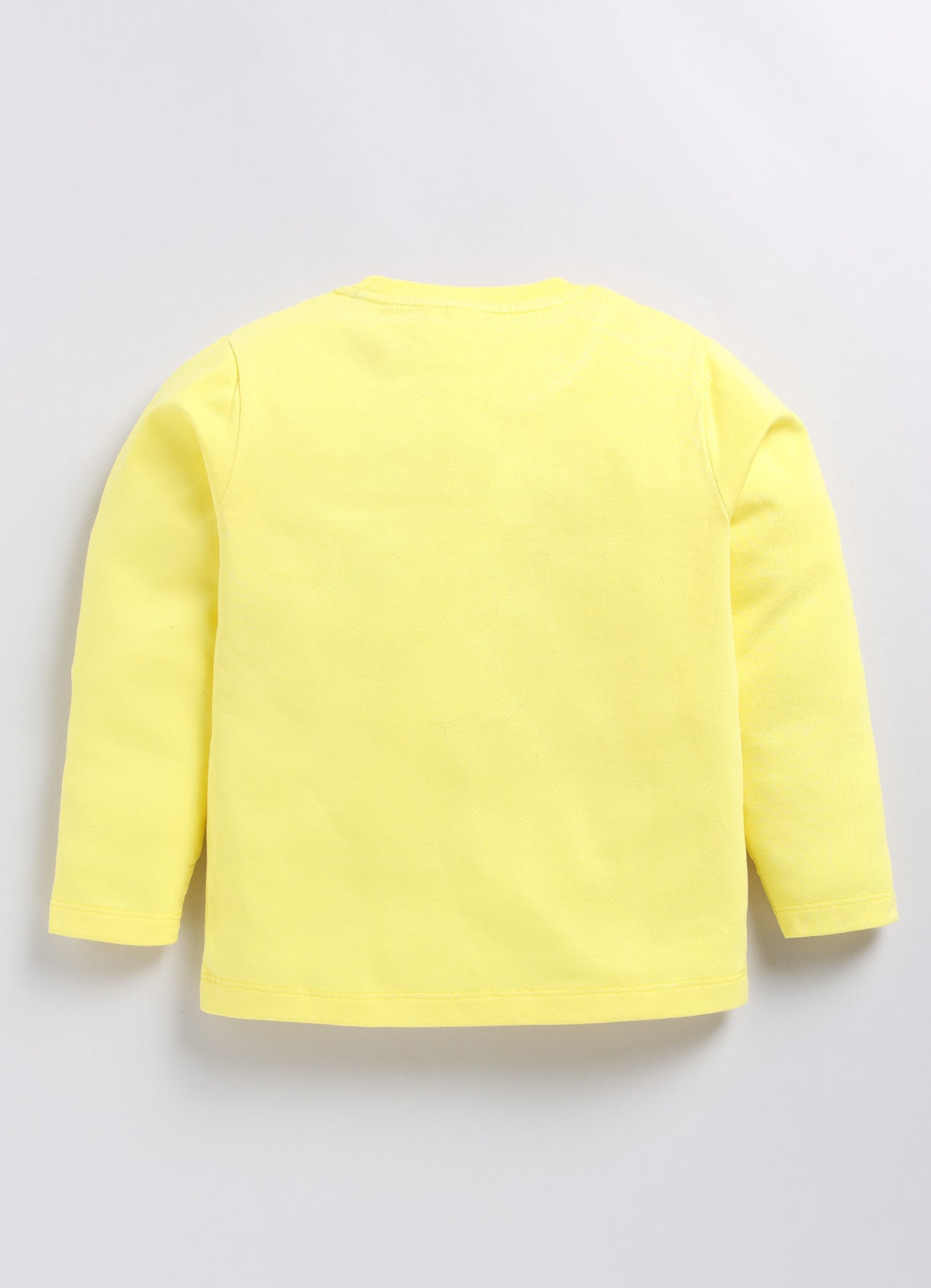 Boys Graphic Print Pure Cotton Regular T Shirt  (Yellow, Pack of 1)