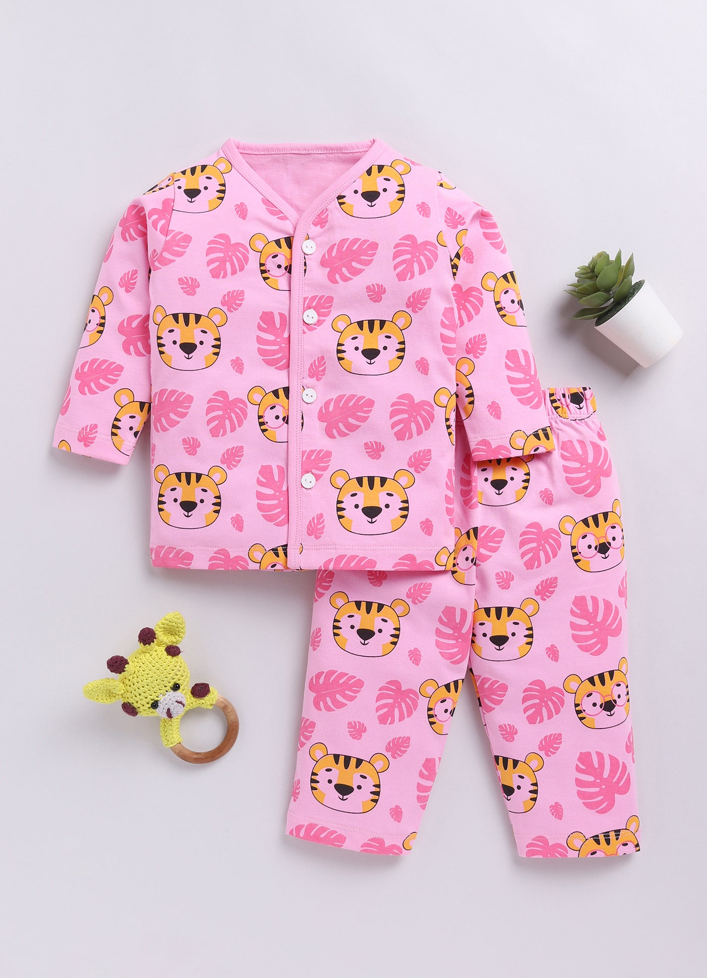 Baby Boys & Baby Girls Casual T-shirt Pyjama  (MULTICOLOR)