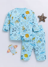 Baby Boys & Baby Girls Casual T-shirt Pyjama  (MULTICOLOR)