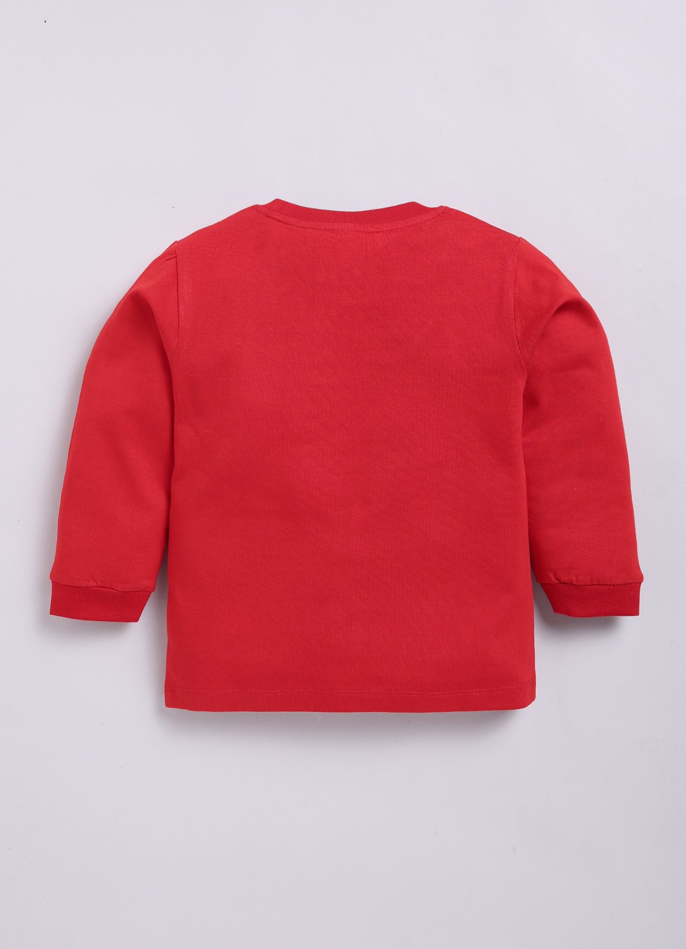 Boys Graphic Print Pure Cotton Regular T Shirt  (Red, Pack of 1)