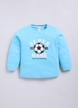 Boys Graphic Print Pure Cotton Regular T Shirt  (Multicolor, Pack of 4)