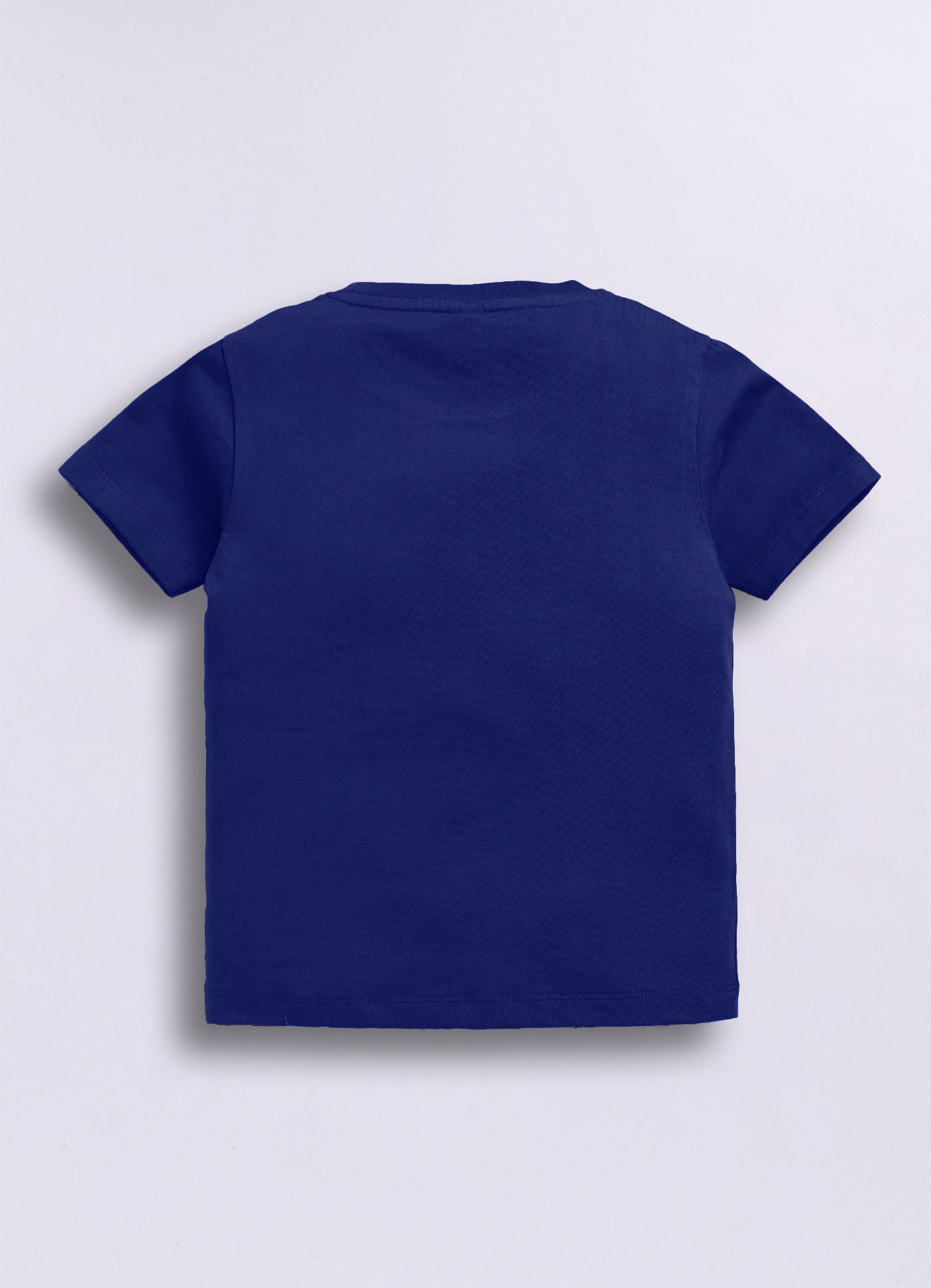 Baby Boys Graphic Print Pure Cotton Regular T Shirt  (Dark Blue, Pack of 1)