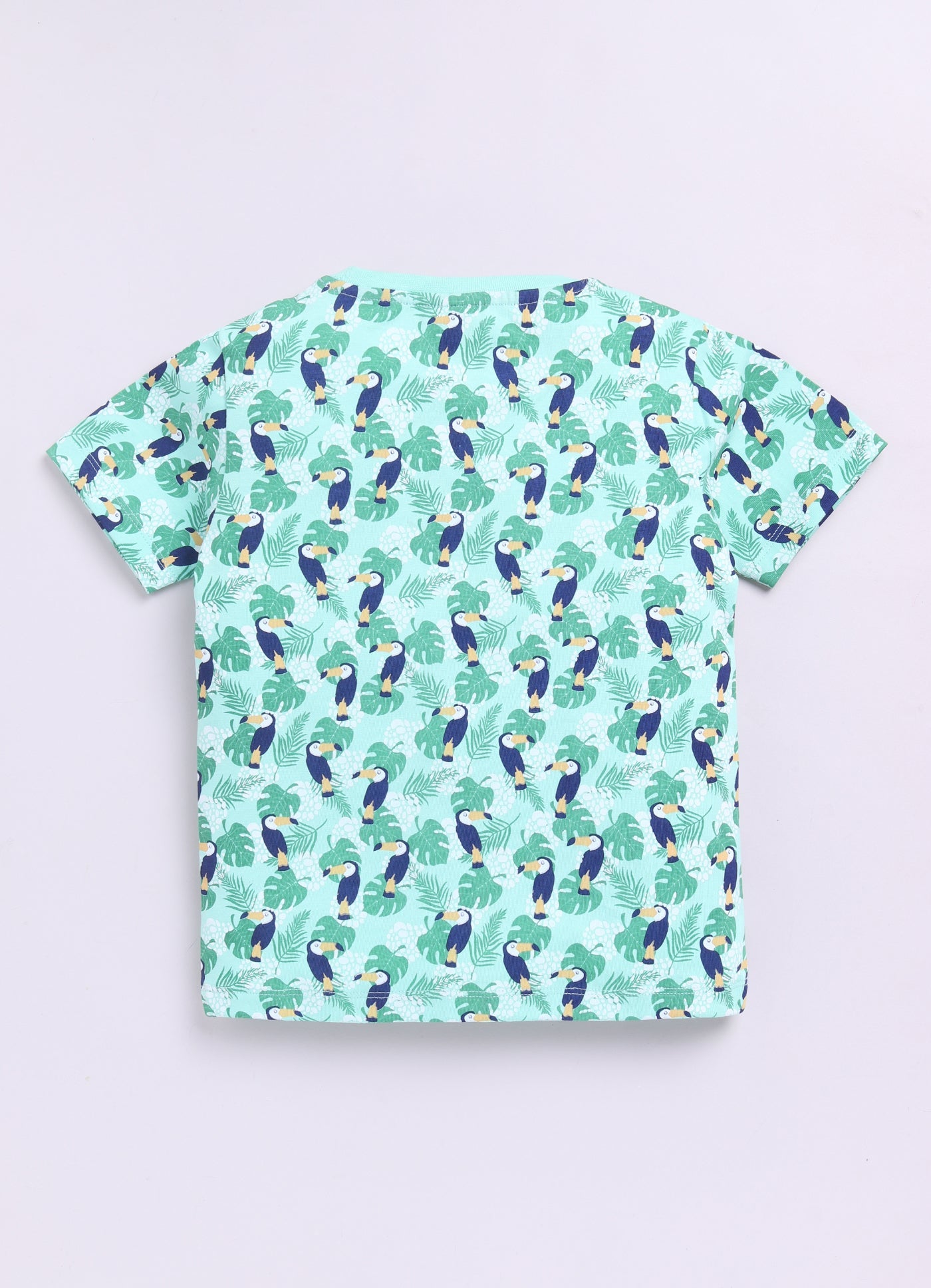 Baby Boys Cartoon Pure Cotton Regular T Shirt  (Green, Pack of 1)