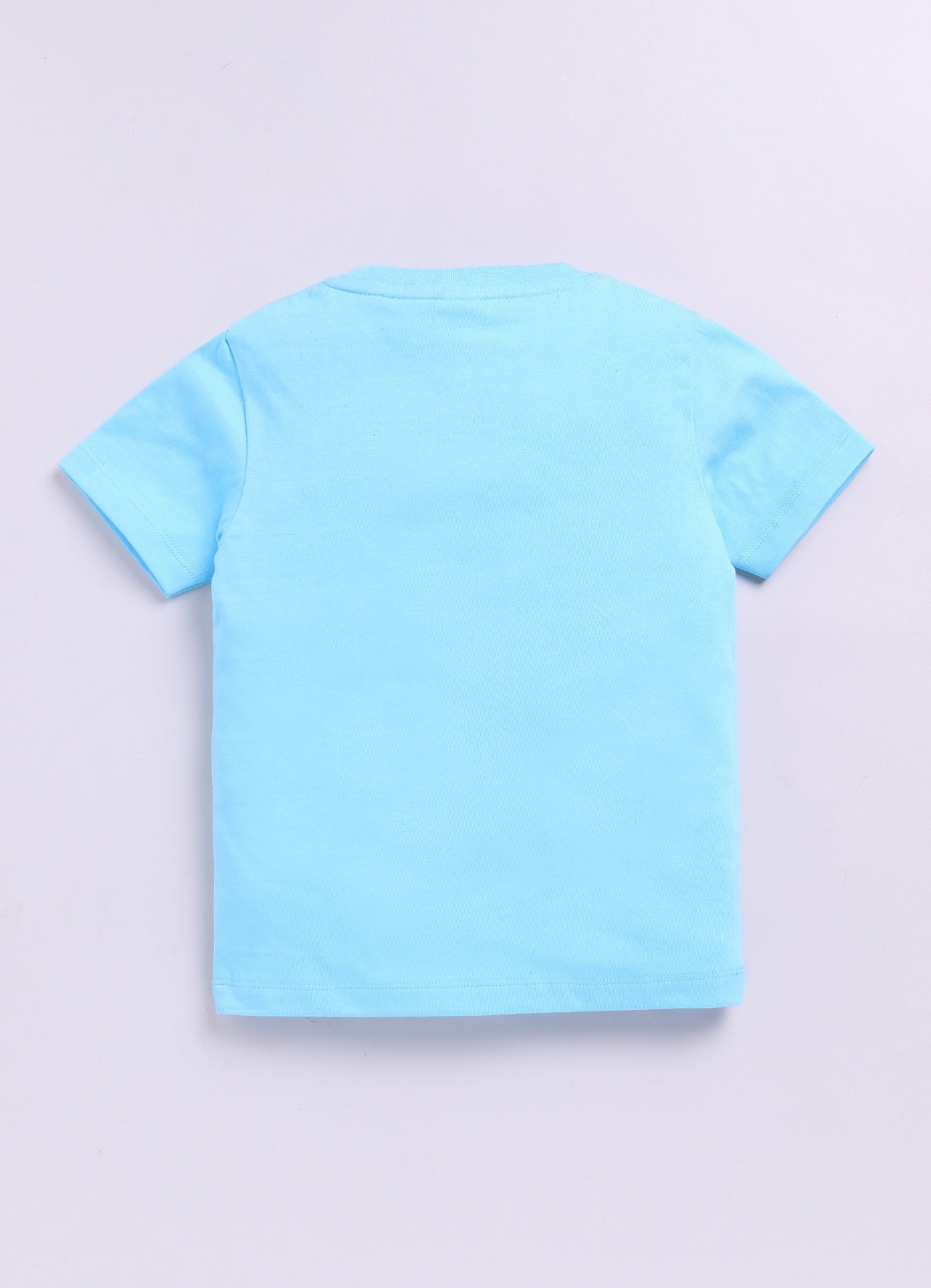 Baby Boys Cartoon Pure Cotton Regular T Shirt  (Blue, Pack of 1)