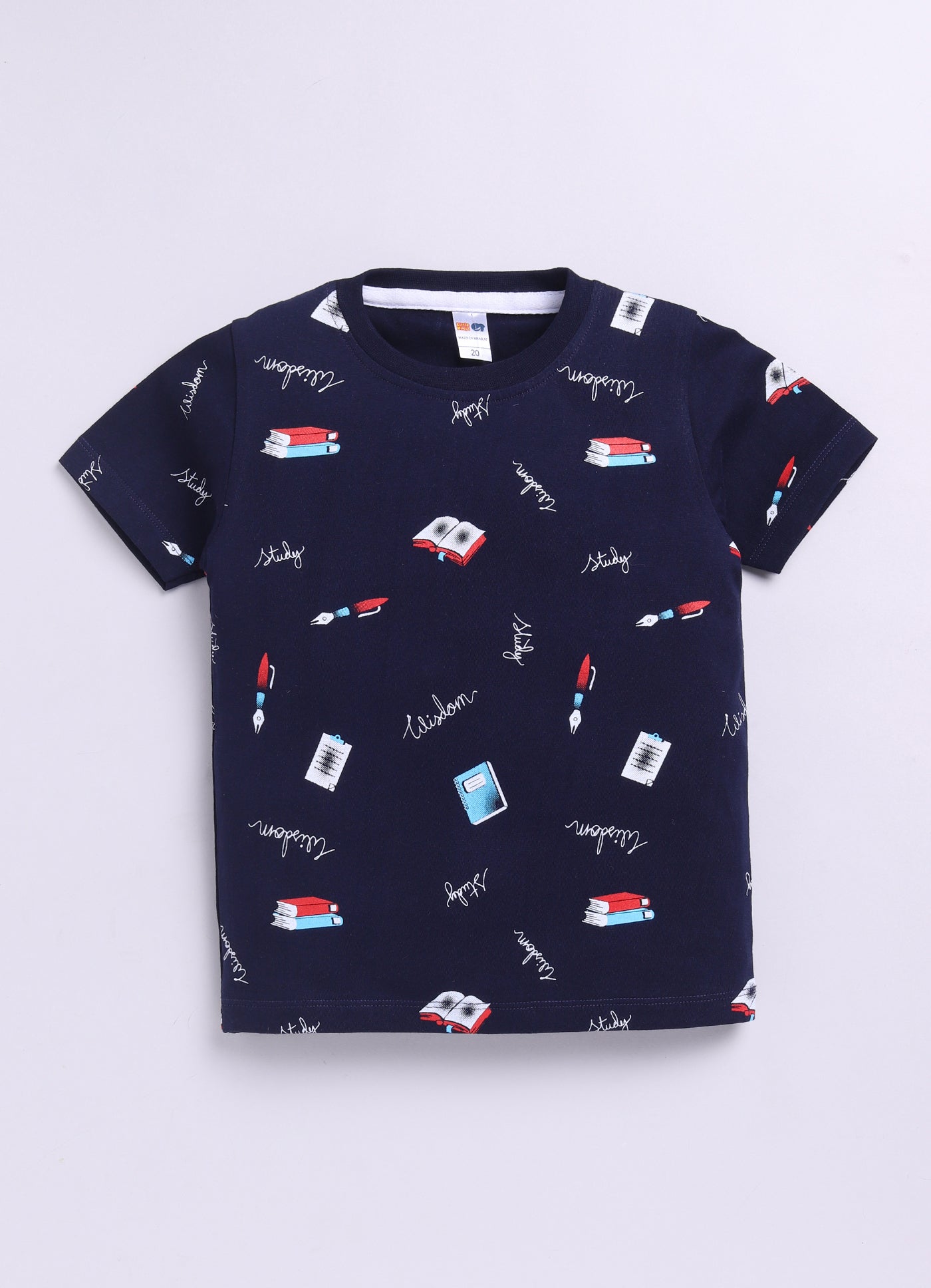 Baby Boys Cartoon Pure Cotton Regular T Shirt  (Multicolor, Pack of 1)