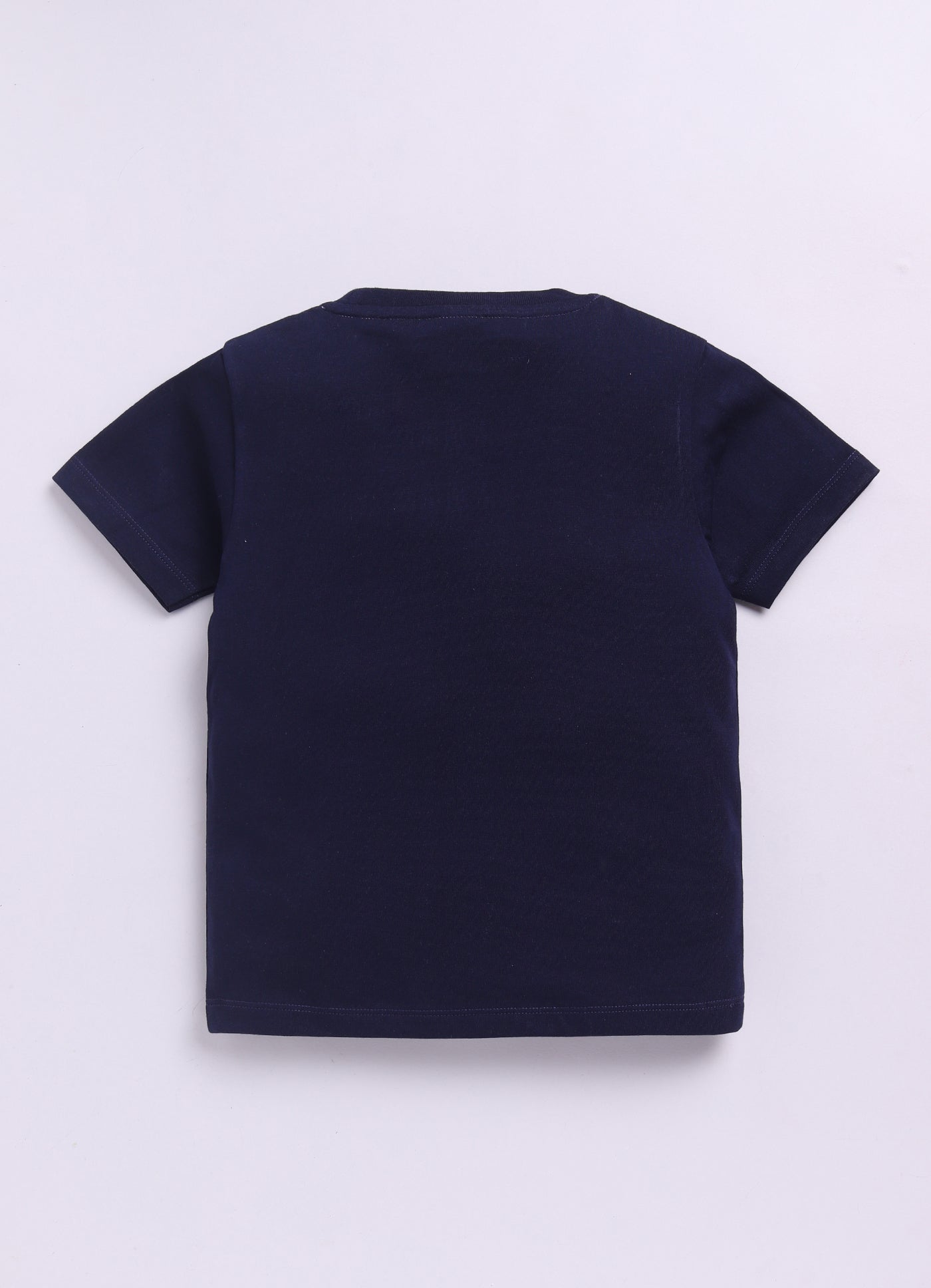 Baby Boys Casual T-shirt Shorts  (Navy and White )