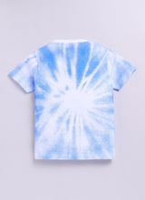 Baby Boys Casual T-shirt Shorts  (Blue and Black)