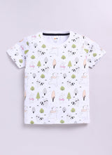 Baby Boys Cartoon Pure Cotton Regular T Shirt  (Multicolor, Pack of 1)