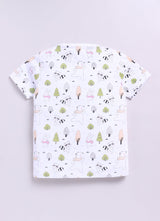 Baby Boys Cartoon Pure Cotton Regular T Shirt  (Multicolor, Pack of 1)