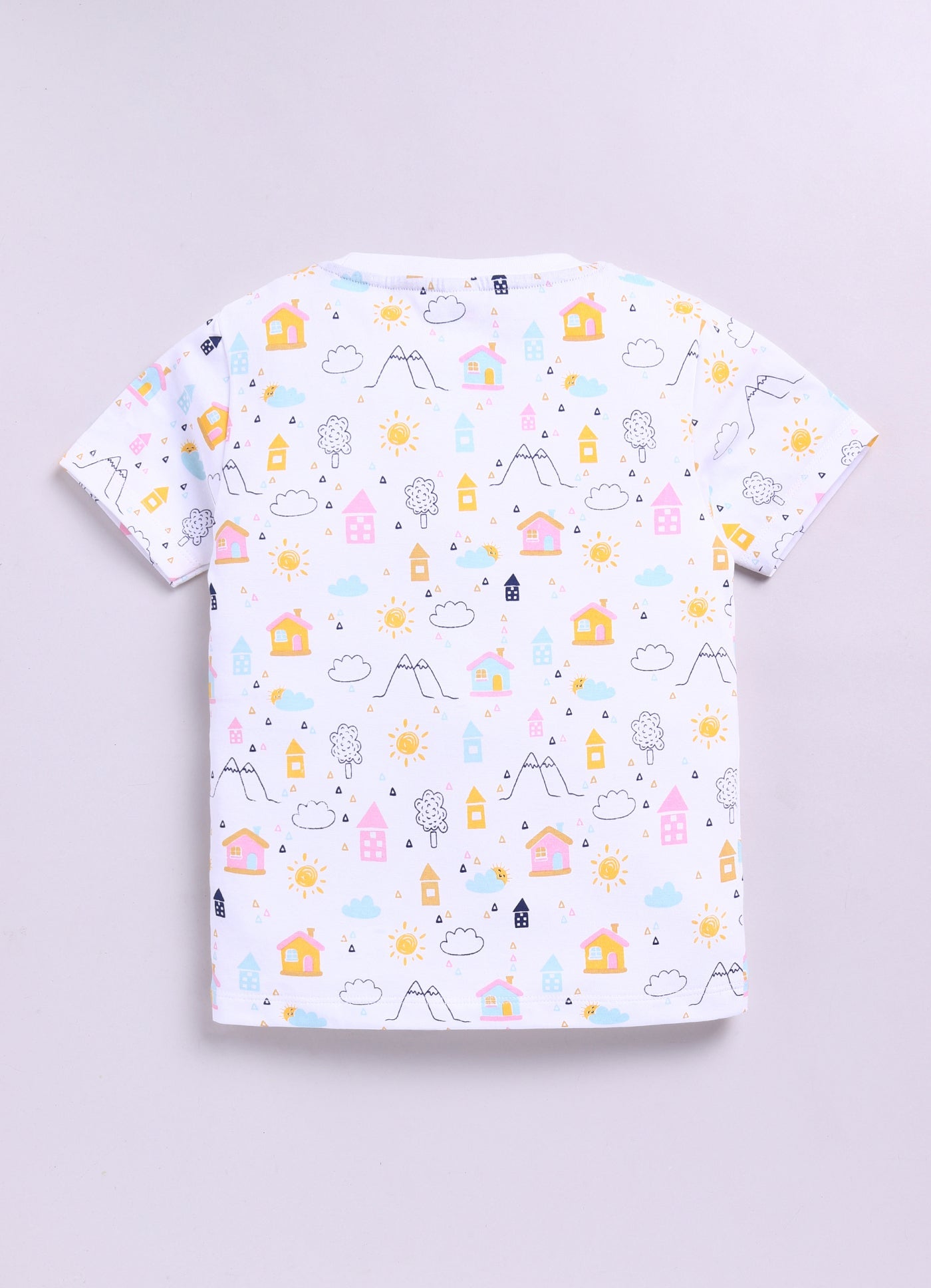 Baby Boys Cartoon Pure Cotton Regular T Shirt  (Multicolor, Pack of 1)