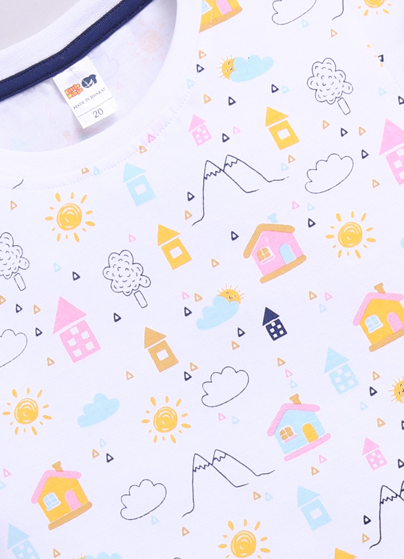 Baby Boys Cartoon Pure Cotton Regular T Shirt  (Multicolor, Pack of 1)