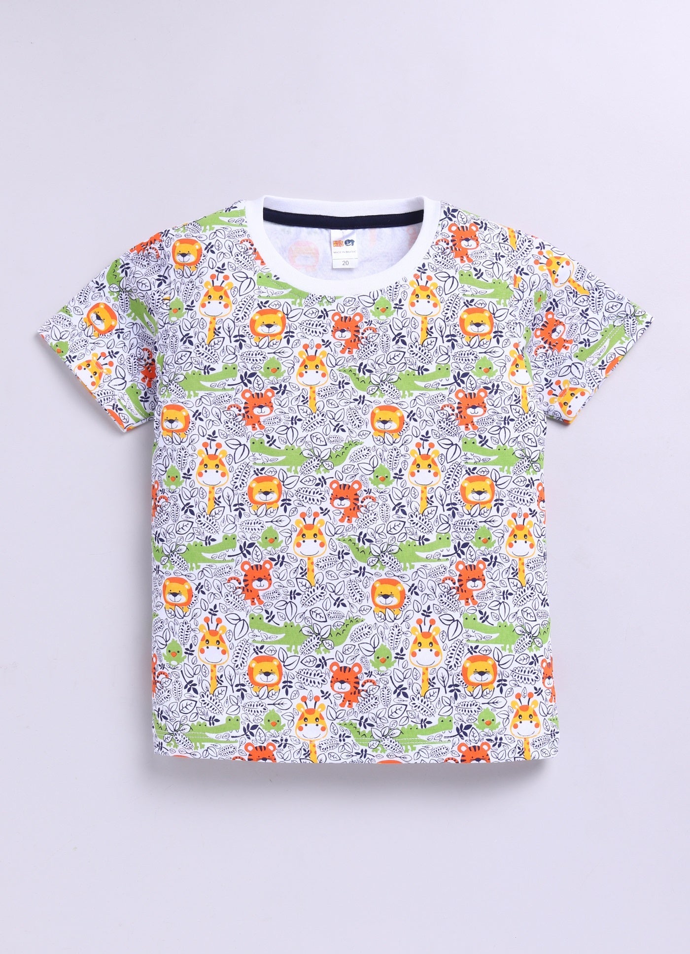 Baby Boys Cartoon Pure Cotton Regular T Shirt  (Multicolor, Pack of 1)