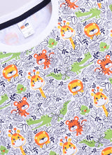 Baby Boys Cartoon Pure Cotton Regular T Shirt  (Multicolor, Pack of 1)