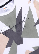 Baby Boys Casual T-shirt Shorts  (White and Black)