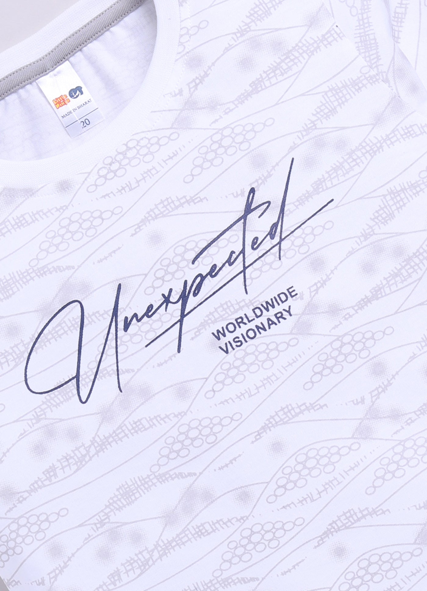 Baby Boys Cartoon Pure Cotton Regular T Shirt  (White, Pack of 1)