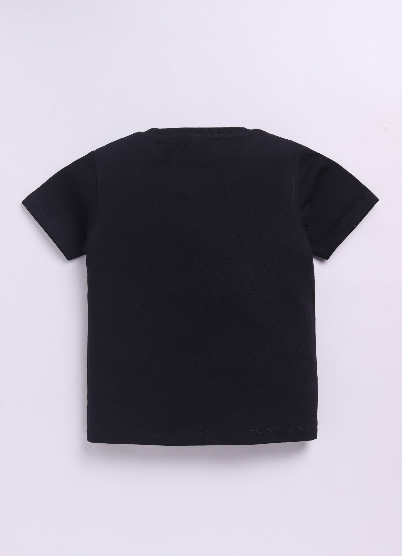 Baby Boys Cartoon Pure Cotton Regular T Shirt  (Black, Pack of 1)