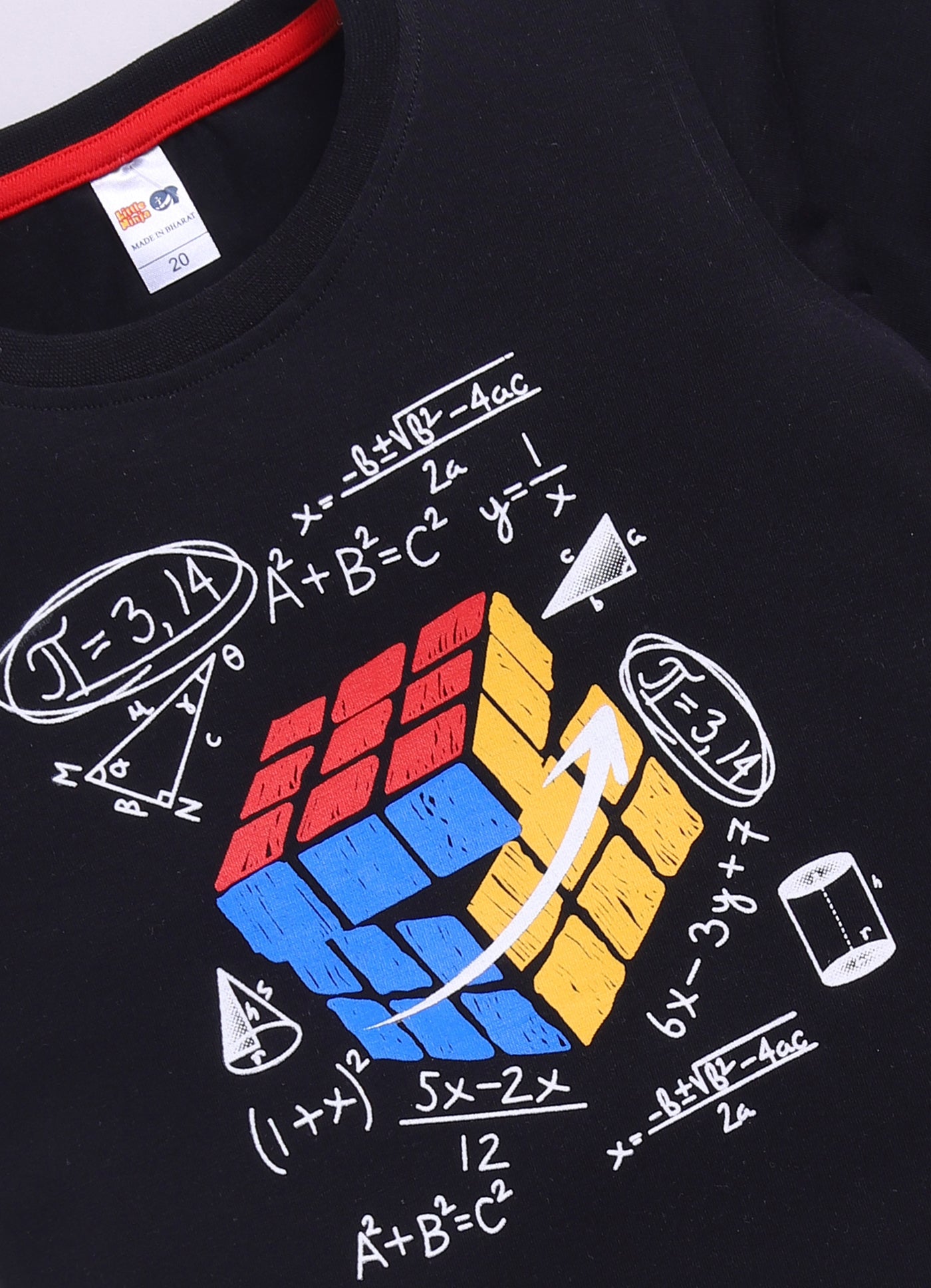 Baby Boys Casual T-shirt Shorts  (Navy and Red)