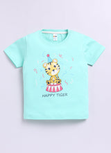 Baby Boys Cartoon Pure Cotton Regular T Shirt  (Blue, Pack of 1)