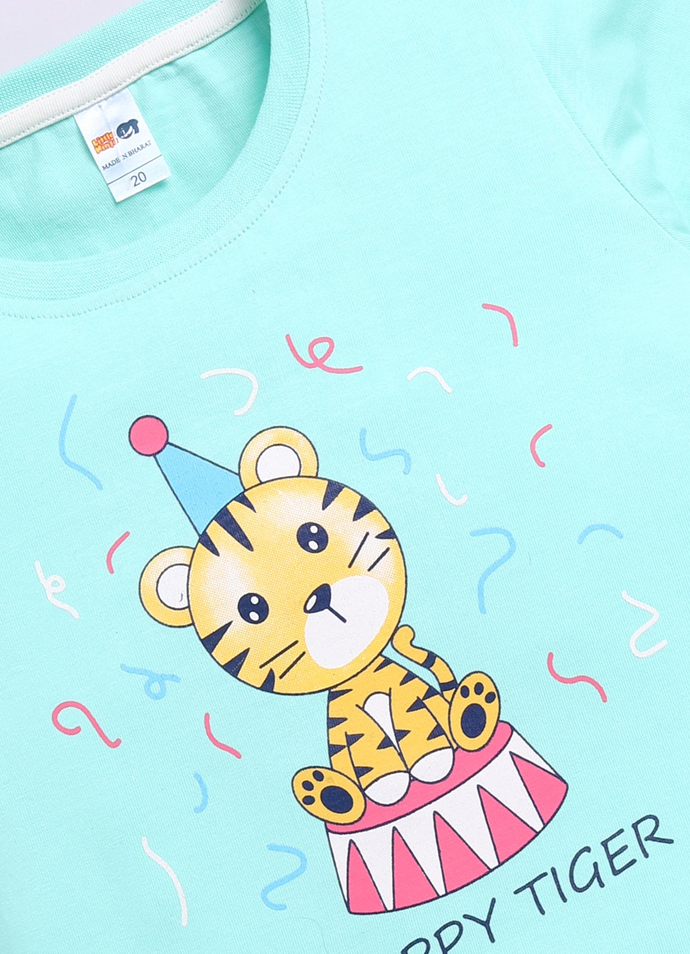 Baby Boys Cartoon Pure Cotton Regular T Shirt  (Blue, Pack of 1)