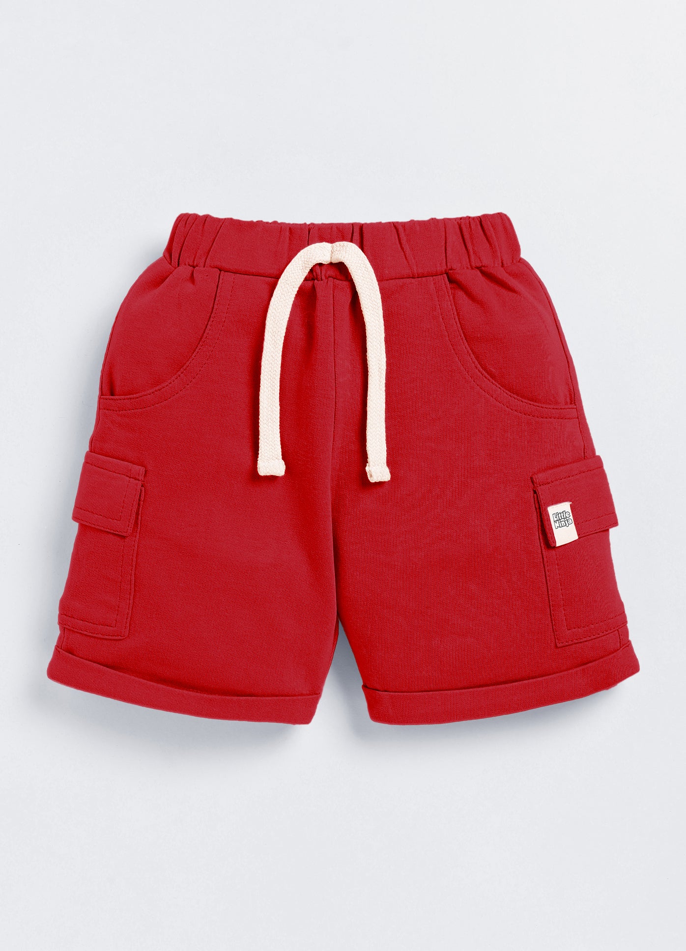 Baby Boys Casual T-shirt Shorts  (Green and Red)