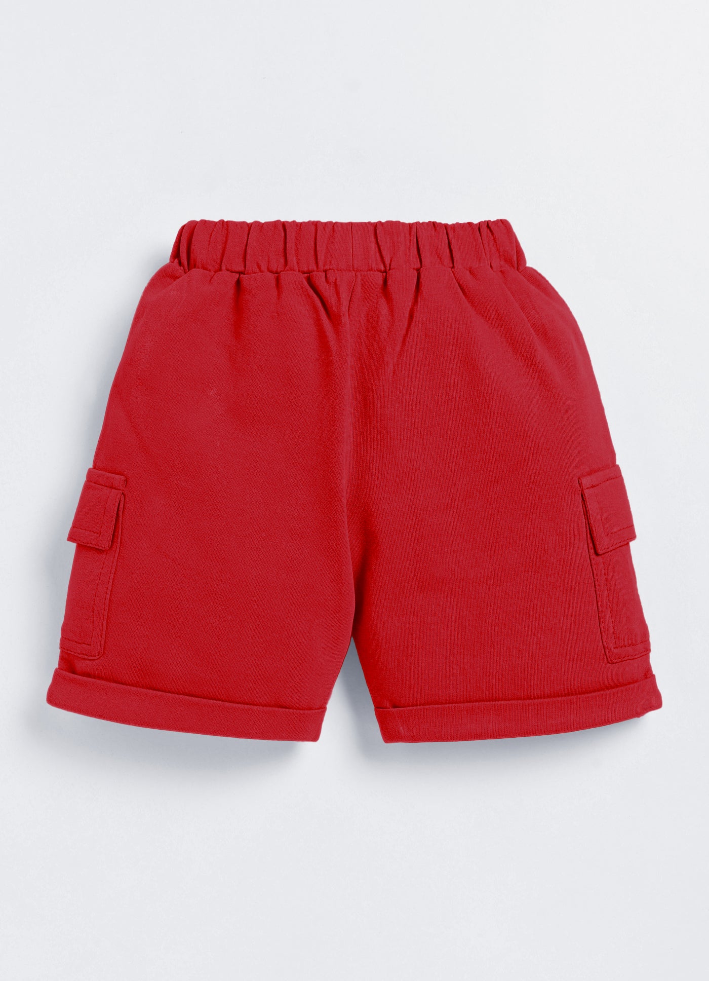 Baby Boys Casual T-shirt Shorts  (Green and Red)