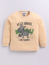 Baby Boys Graphic Print Pure Cotton Regular T Shirt  (Multicolor, Pack of 4)