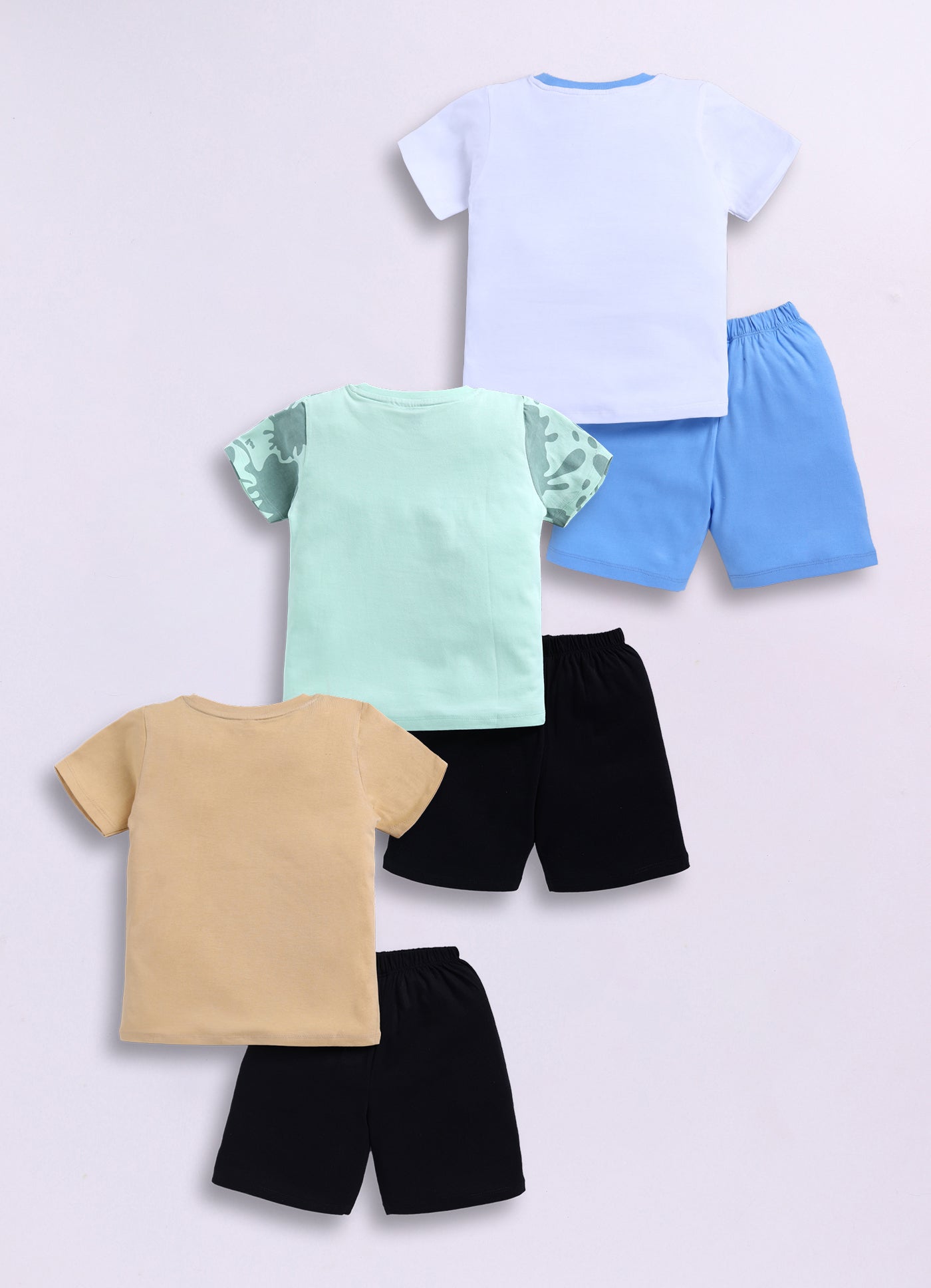 Graphical Printed Pure Cotton Co-Ords Set Pack of 3