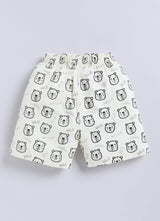 Short For Boys Casual Animal Print Pure Cotton  (Orange, Pack of 1)