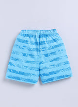 Short For Boys Casual Printed Pure Cotton  (Blue, Pack of 1)