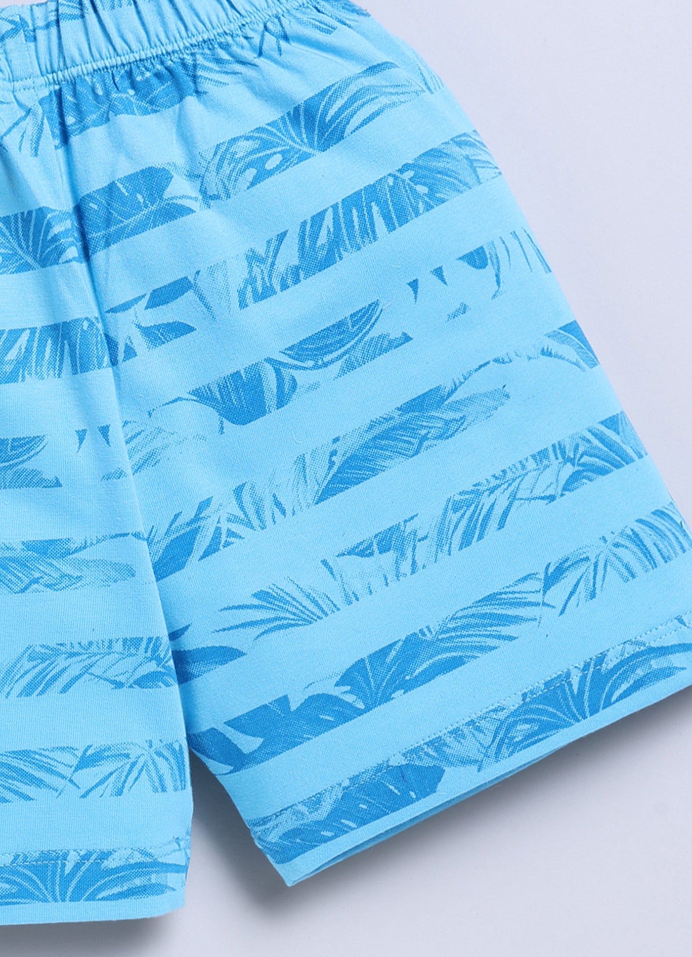 Short For Boys Casual Printed Pure Cotton  (Blue, Pack of 1)