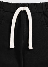 Short For Boys Casual Solid Cotton Blend  (Black, Pack of 1)