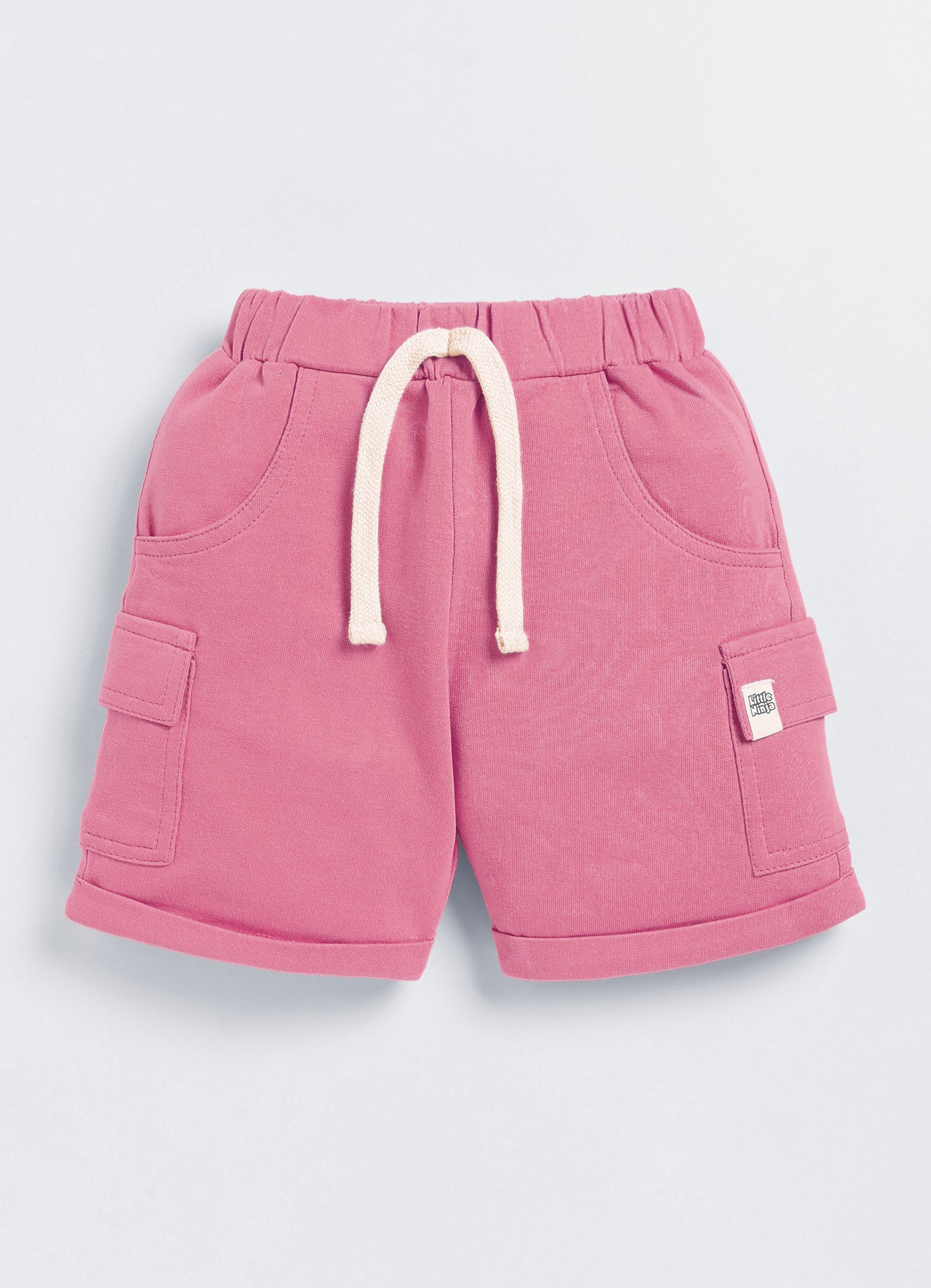 Baby Boys Casual T-shirt Shorts  (Orange and Pink)