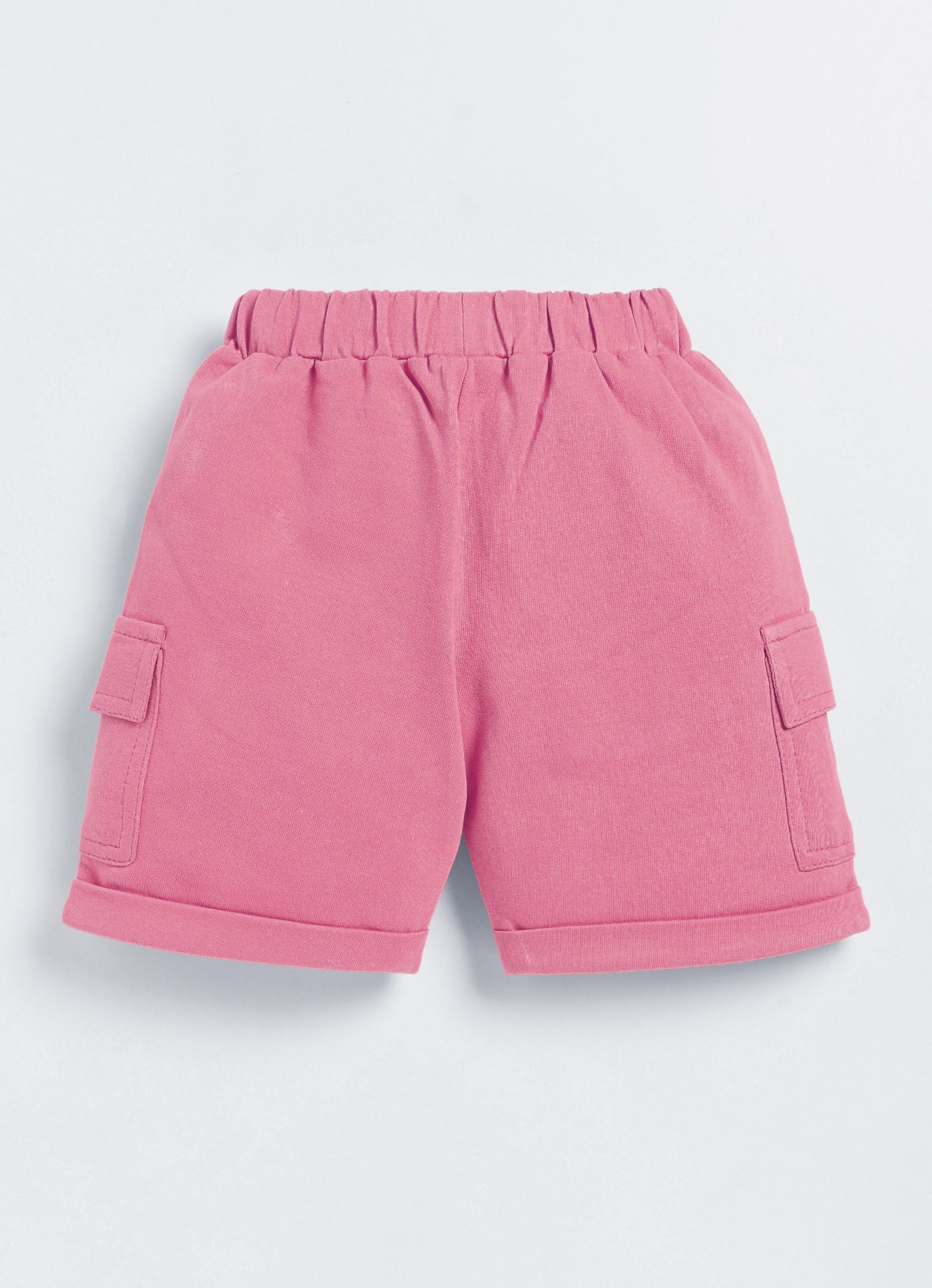 Baby Boys Casual T-shirt Shorts  (Orange and Pink)