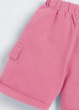 Short For Boys Casual Solid Cotton Blend  (Pink, Pack of 1)