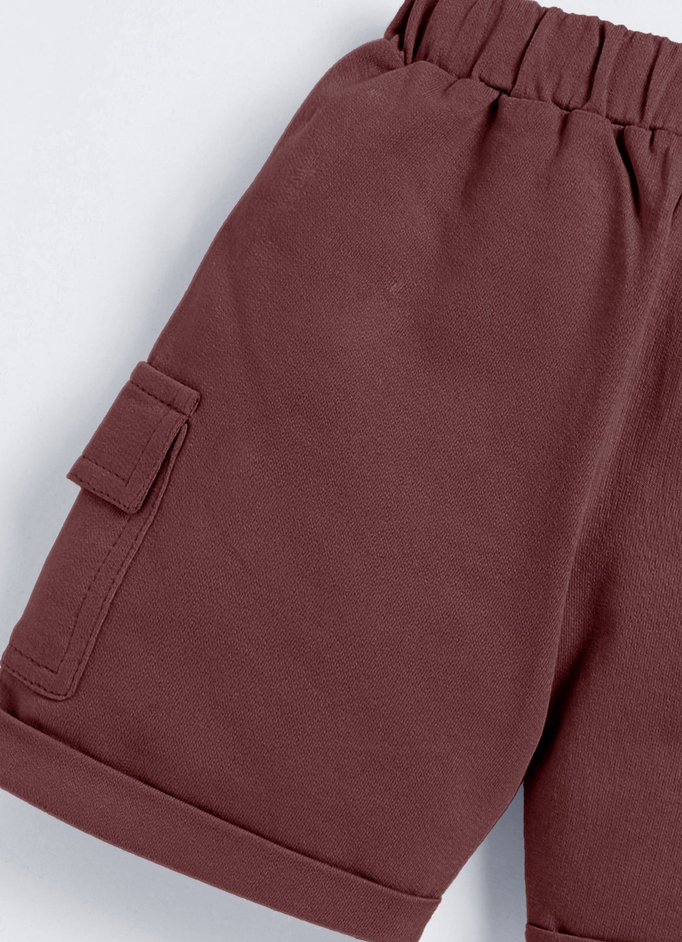 Short For Boys Casual Solid Cotton Blend  (Brown, Pack of 1)