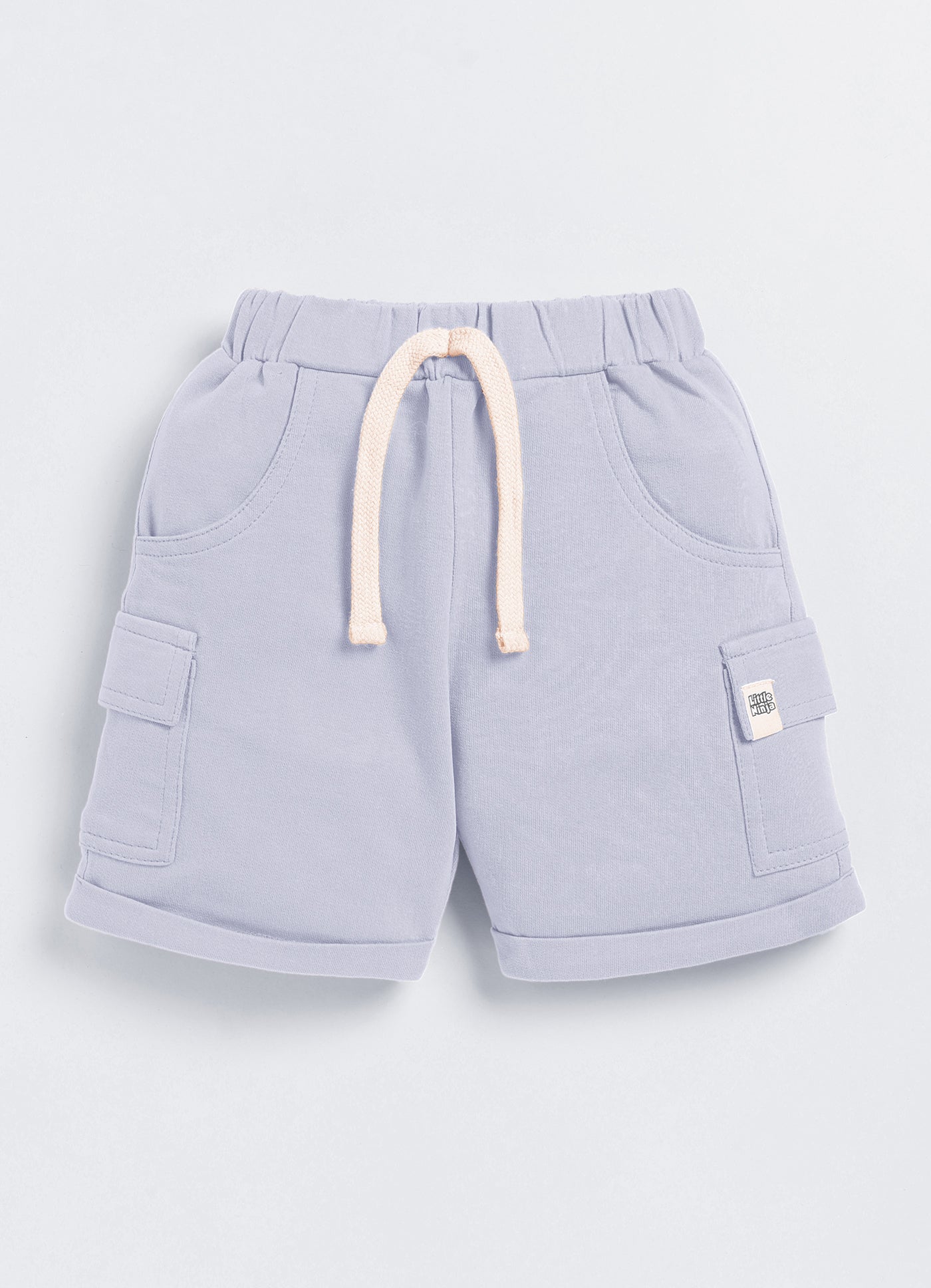 Short For Boys Casual Solid Cotton Blend  (Grey, Pack of 1)